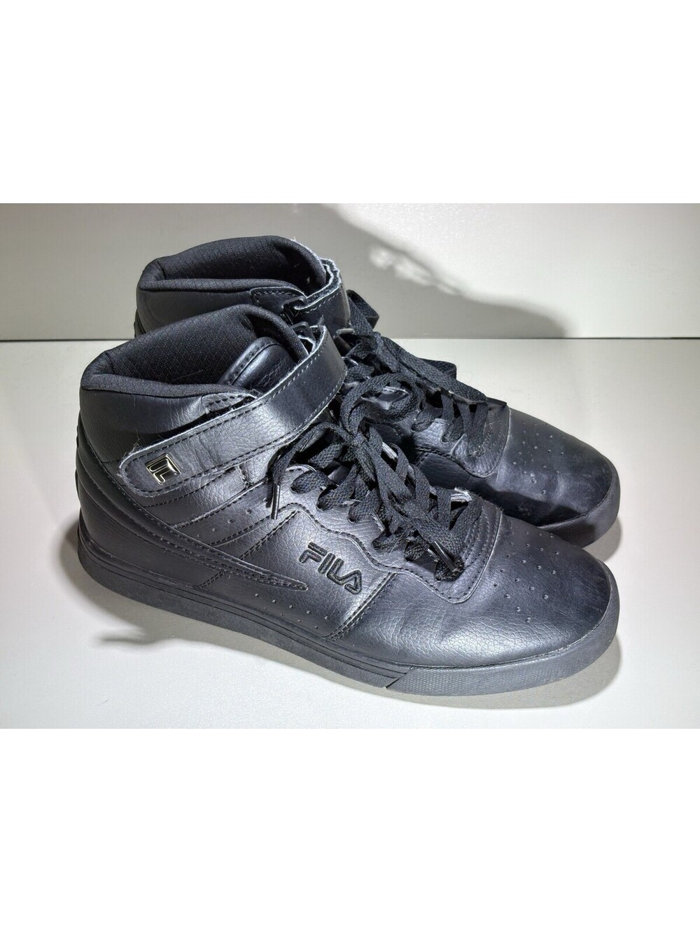 FILA Vulc 13 Mid Men's Size 9 High Top Black Sneakers 1CM00347-001 Excellent